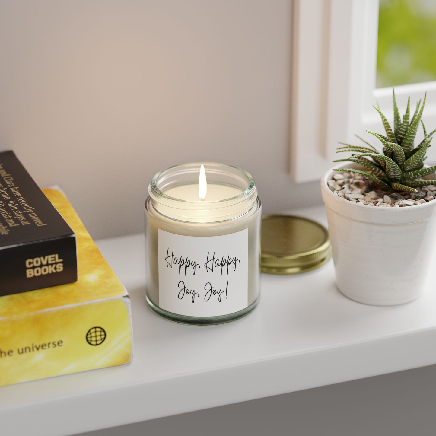 Scented Candles, Coconut Apricot Wax - Happy, Happy, Joy, Joy! | Relaxation, Home Decor, Gifts, Aromatherapy, Celebration Candles