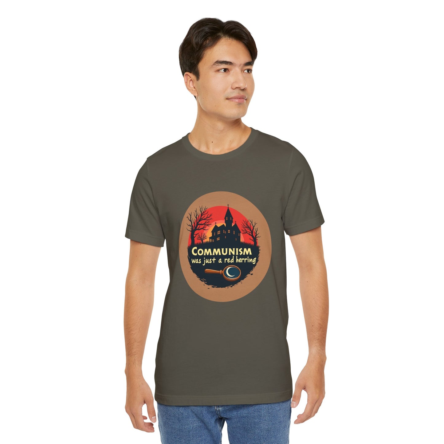 Clue Movie Line T-shirt "Communism was just a red herring"