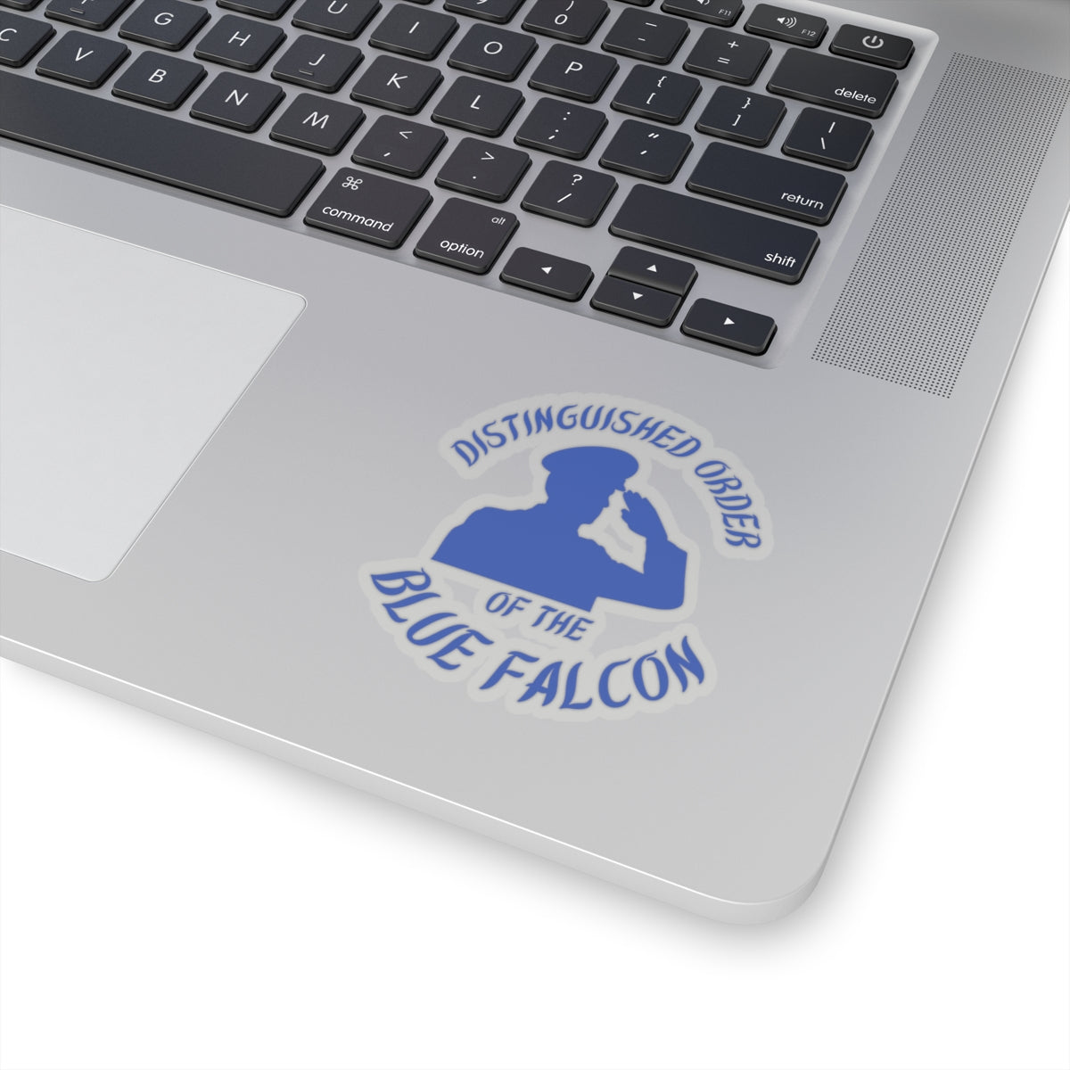Distinguished Order of the Blue Falcon Sticker – Funny Military Gag Gift Decal
