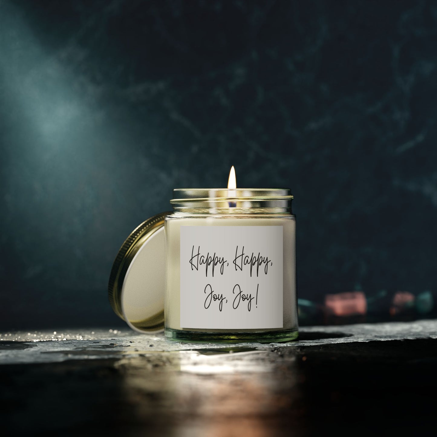 Scented Candles, Coconut Apricot Wax - Happy, Happy, Joy, Joy! | Relaxation, Home Decor, Gifts, Aromatherapy, Celebration Candles