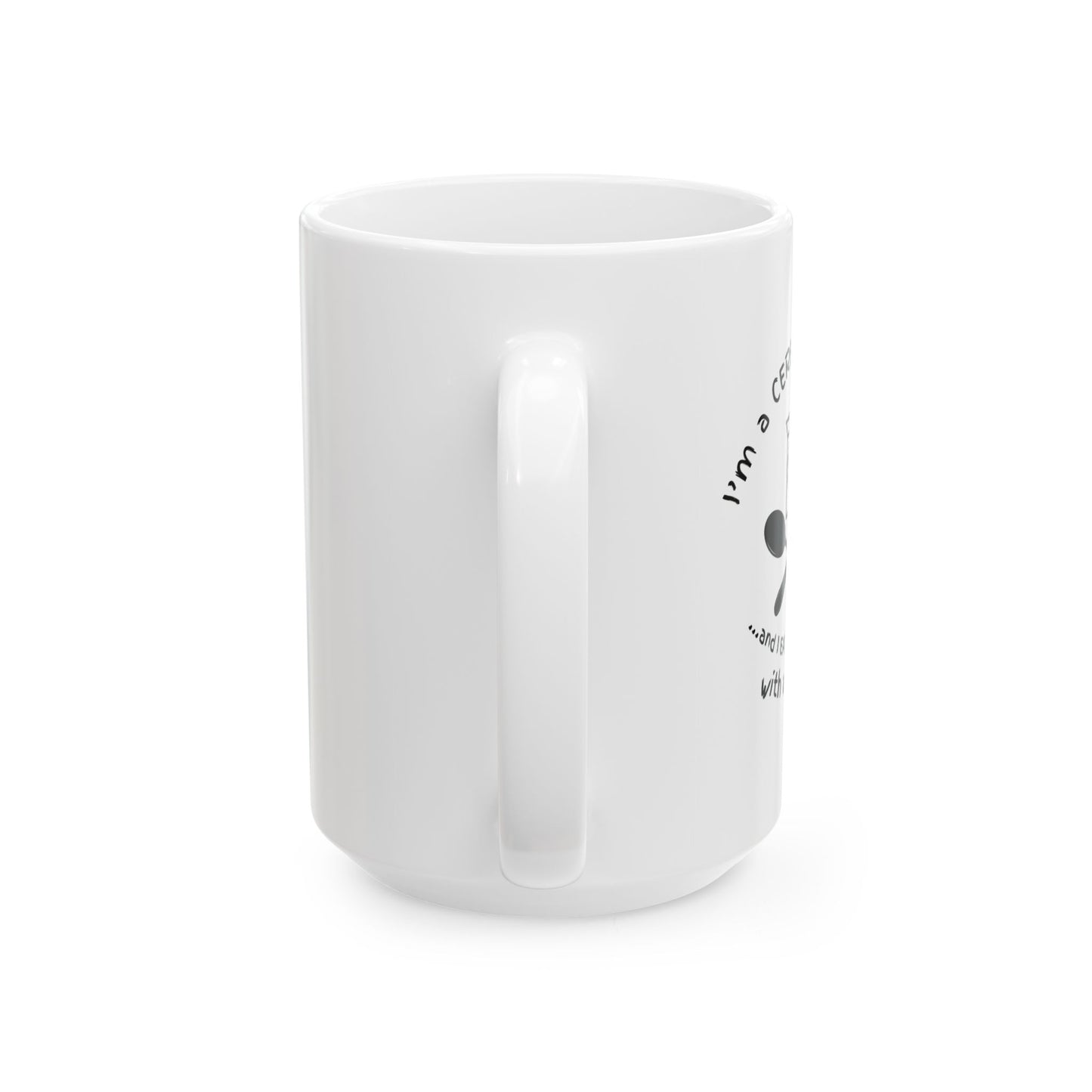 "I'm a Cereal Killer" Funny Breakfast Mug | 11oz White Ceramic Coffee Cup | Kitchen Humor Gift