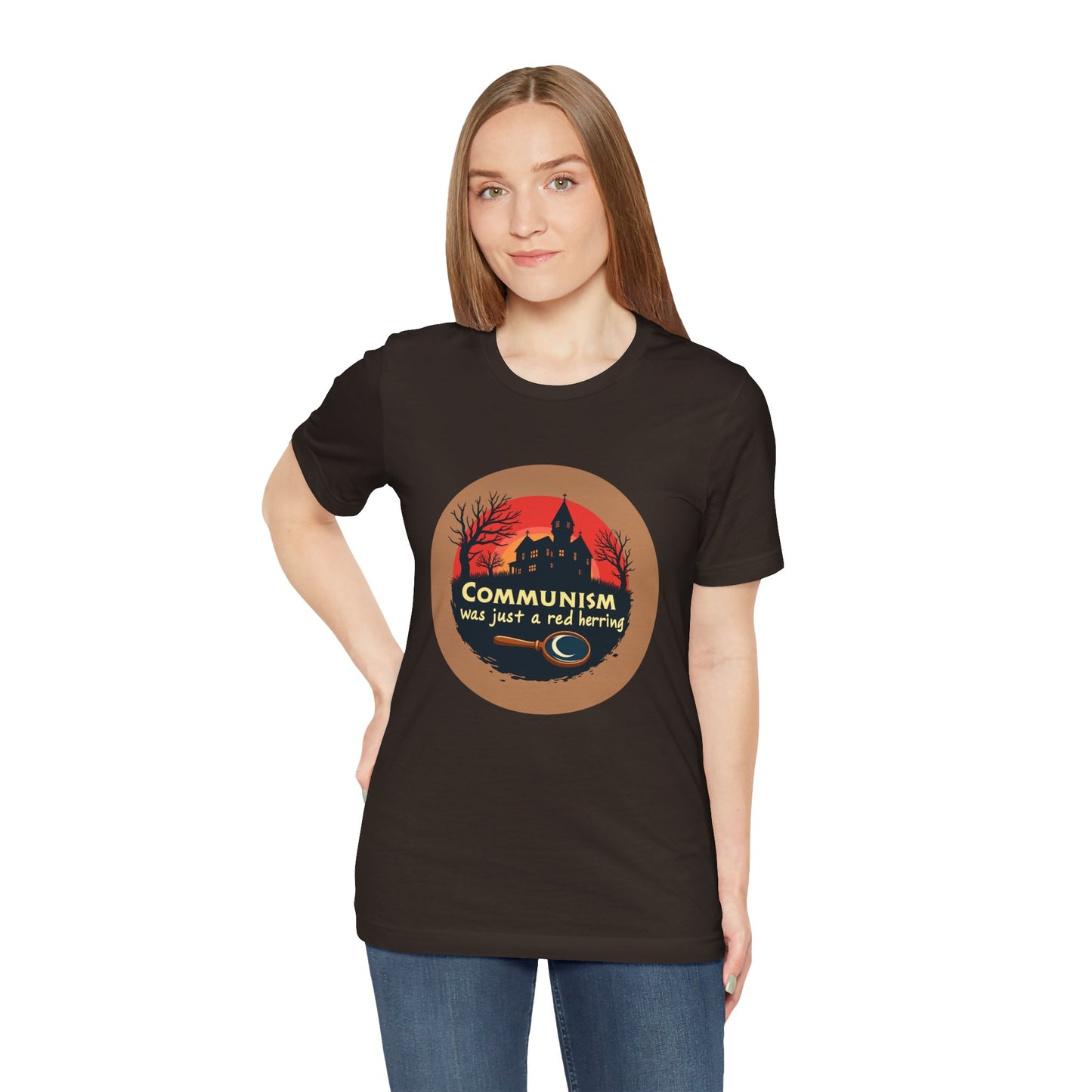 Clue Movie Line T-shirt "Communism was just a red herring"