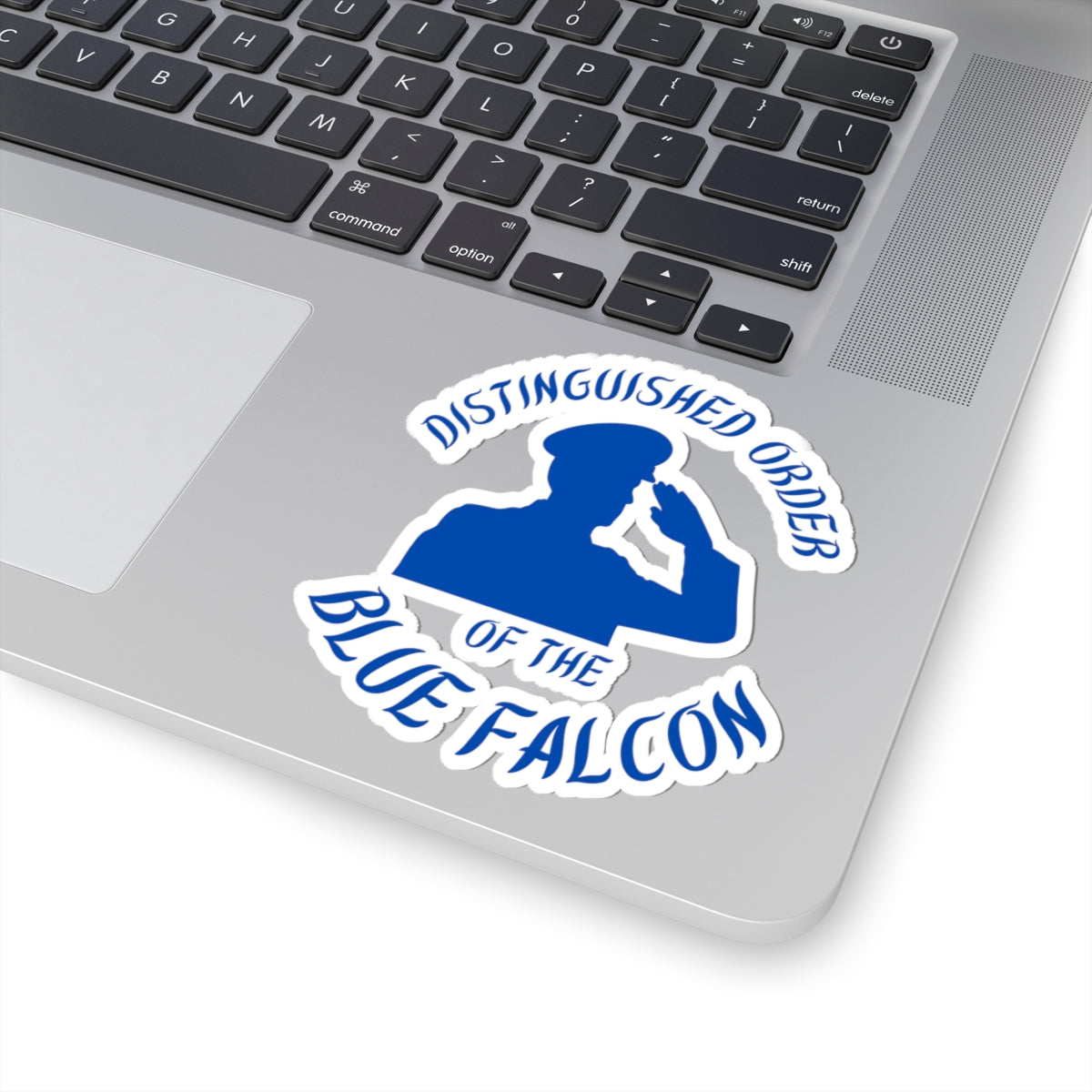 Distinguished Order of the Blue Falcon Sticker – Funny Military Gag Gift Decal