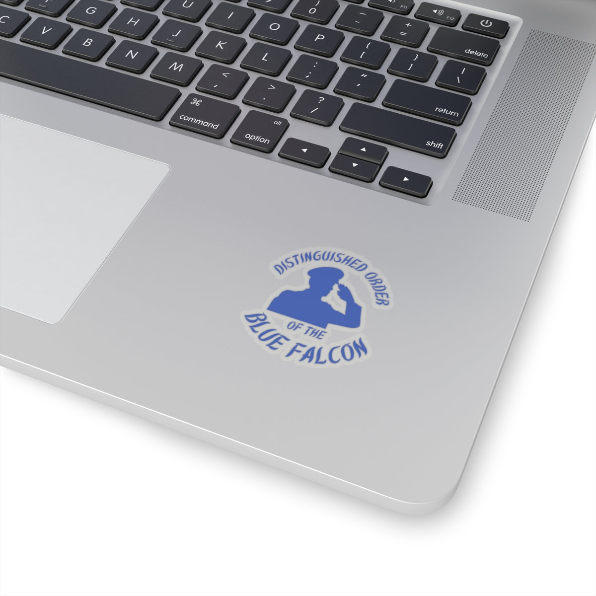 Distinguished Order of the Blue Falcon Sticker – Funny Military Gag Gift Decal